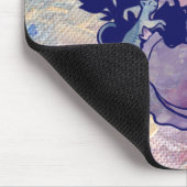 キャットウィッチムーン女神ウィッカ信者キャットパーソン マウスパッド (コーナー)