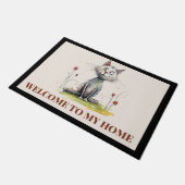 キャットウェルカムドアマット ドアマット (アングル)