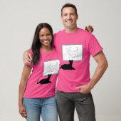 キャットウォッチングキャットアート Tシャツ (ユニセックス)