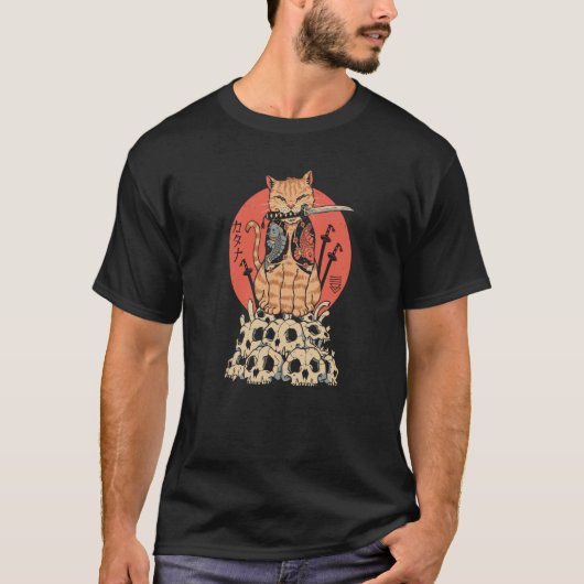 キャットウォリアースカル Tシャツ (正面)