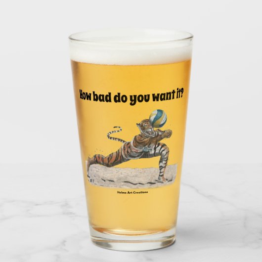 キャットウォリアービーチバレーボールファンタジーガラスカップ タンブラーグラス (ドリンク正面)