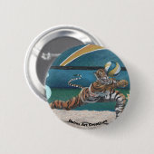 キャットウォリアー遊ズのバレーボールファンタジーボタン 缶バッジ (正面&裏面)