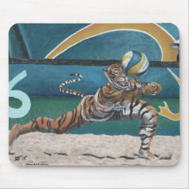 キャットウォリアー遊ズビーチバレーボールマウスパッド マウスパッド