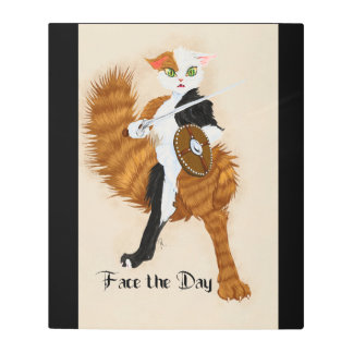 キャットウォリアーcalicoグリマルキン メタルプリント