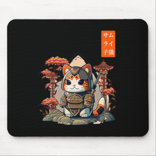 キャットウォリア日本のー書ズのかわいい向けアニメ マウスパッド