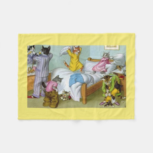 キャットウォーク: 就寝時間-フリースブランケットの大混乱 フリースブランケット (正面(横))