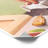 キャットウォーク:理容師のポスターアート ポスター (角)