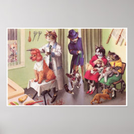 キャットウォーク：理容師のポスターアート ポスター