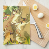 キャットウォーク: 野生のスクーターの乗車-ふきん キッチンタオル (四つ折り)