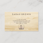 キャットウォーターカラーボホシック素朴 名刺 (裏面)