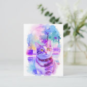 キャットウォーターカラーポートレート1 シーズンポストカード (スタンド正面)