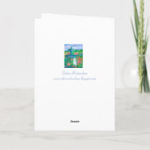 キャットウォーター絵を描カラーハッピーバースデー カード (裏面)