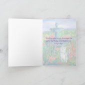 キャットウォーター絵を描カラーハッピーバースデー カード (内部)