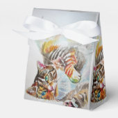 キャットウォーター誕生日パーティーケーキお願いボックス フェイバーボックス (正面サイド)