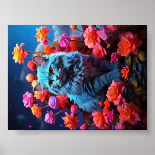 キャットウォールアート猫好き ポスター (正面)