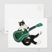 キャットウクレレ葉書 ポストカード (正面/裏面)