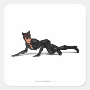 キャットウーマンが潜む スクエアシール
