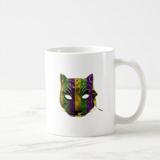 キャットウーマンの謝肉祭のマスク コーヒーマグカップ (右)