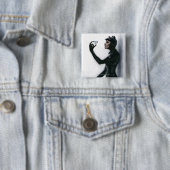 キャットウーマンイラストレーション 缶バッジ (インサイチュ)