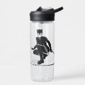 キャットウーマンインクブラシポーズ ウォーターボトル (左面)