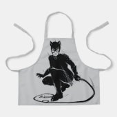 キャットウーマンインクブラシポーズ エプロン (正面)