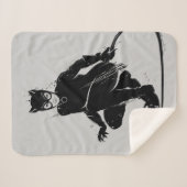 キャットウーマンインクブラシポーズ シェルパブランケット (正面(横))