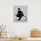 キャットウーマンインクブラシポーズ ポスター (キッチン)