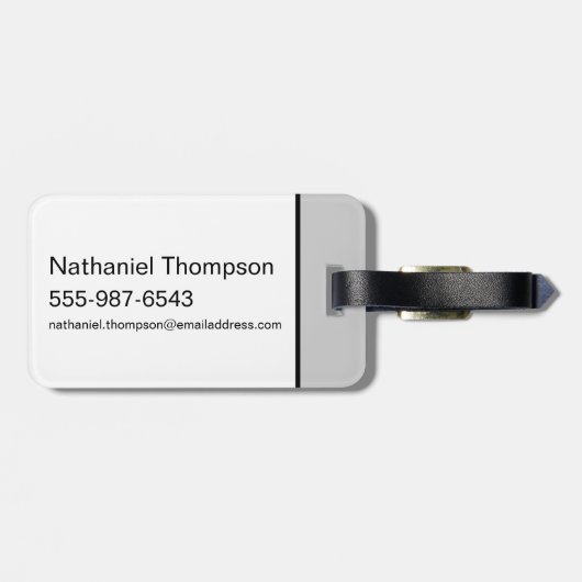 キャットウーマンインクブラシポーズ ラゲッジタグ (裏面横)