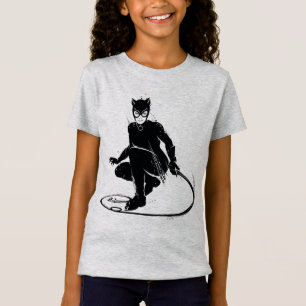 キャットウーマンインクブラシポーズ Tシャツ