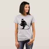 キャットウーマンインクブラシポーズ Tシャツ (正面フル)