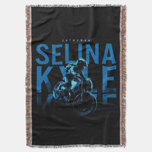 キャットウーマンセリナカイルバイク スローブランケット (正面縦)