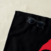 キャットウーマンセリナカイル猫シルエット ビーチタオル (インサイチュ)