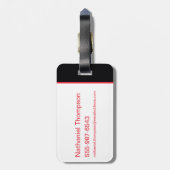 キャットウーマンセリナカイル猫シルエット ラゲッジタグ (裏面縦)