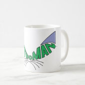 キャットウーマンロゴグリーン コーヒーマグカップ (正面右)