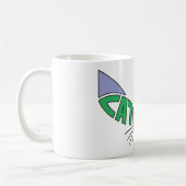 キャットウーマンロゴグリーン コーヒーマグカップ (左)