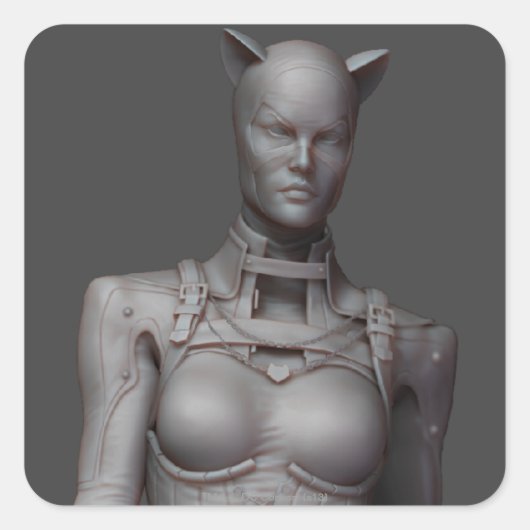 キャットウーマン代替 スクエアシール (正面)