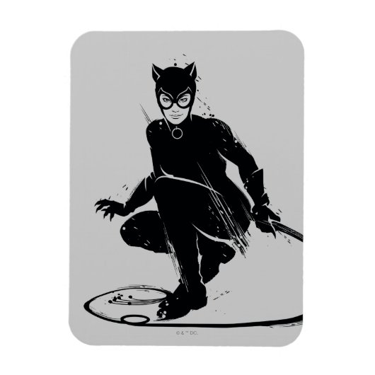 キャットウーマン インクブラシのポーズ マグネット (縦)