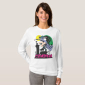 キャットウーマン&ロゴピンク Tシャツ (正面フル)