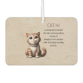 キャットエアーフレッシュナー – かわいいカーデコール カーエアーフレッシュナー (正面)