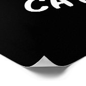 キャットエルピラおもしろいーキャタピラープンダークBG ポスター (角)