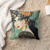 キャットエレガントと女装飾用クッション クッション (ブランケット)