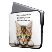 キャットエレクトロニクスおもしろいバッグ ラップトップスリーブ (正面左)