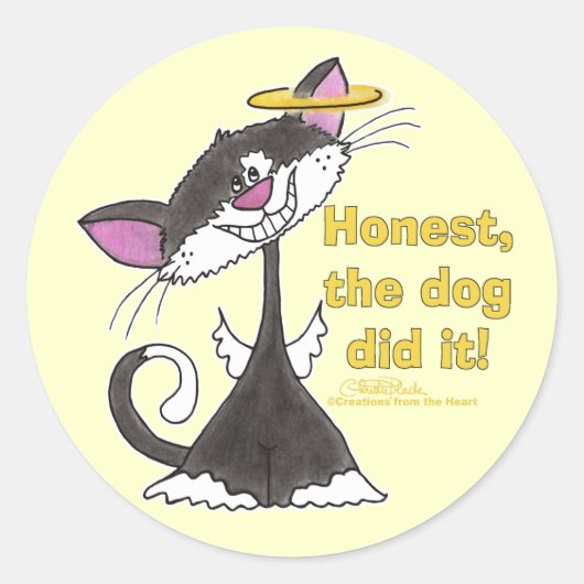 キャットエンジェル ラウンドシール (正面)