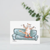 キャットオンソファ シーズンポストカード (スタンド正面)