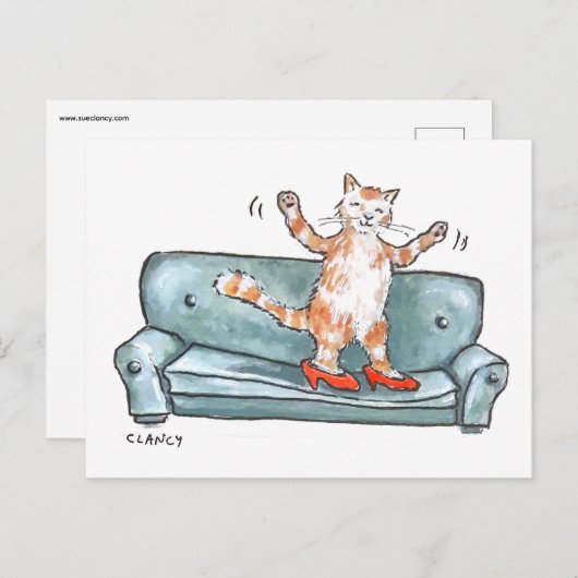 キャットオンソファ シーズンポストカード (正面/裏面)