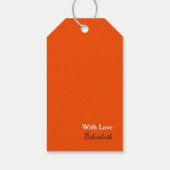 キャットオンパンプキンハロウィーンギフトラベル ギフトタグ (裏面)