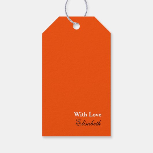 キャットオンパンプキンハロウィーンギフトラベル ギフトタグ (裏面)