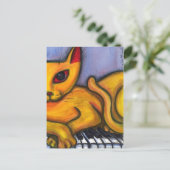 キャットオンピアノ ポストカード (スタンド正面)