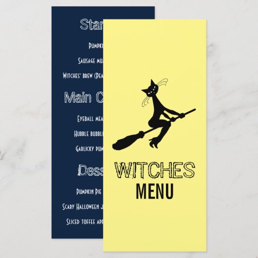 キャットオンブロムスティックパーティー メニュー (正面/裏面)