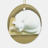 キャットオン金ゴールドボックスII セラミックオーナメント (左)